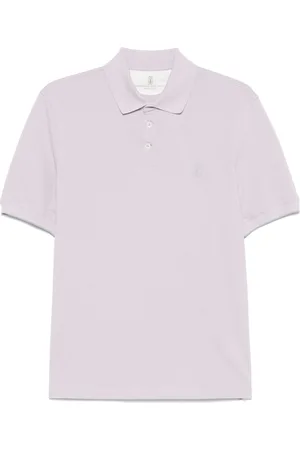 Brunello Cucinelli Poloshirt mit Logo-Print