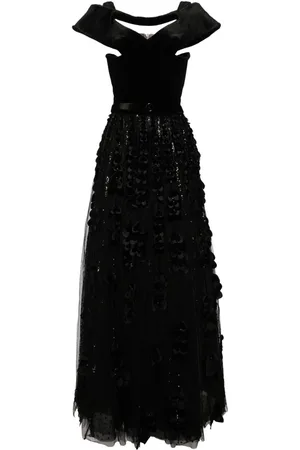 Saiid Kobeisy Maxikleid mit Perlen