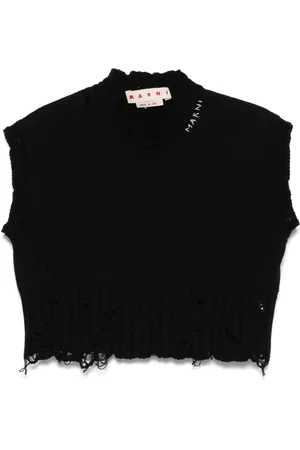 Marni Top in Distressed-Optik