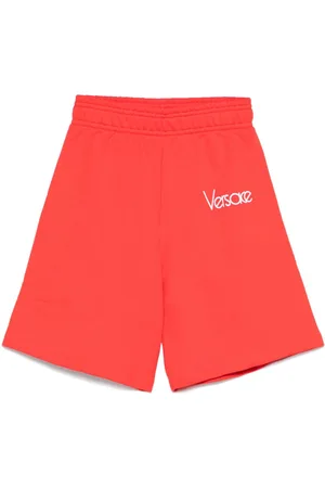 VERSACE Shorts mit Logo-Stickerei