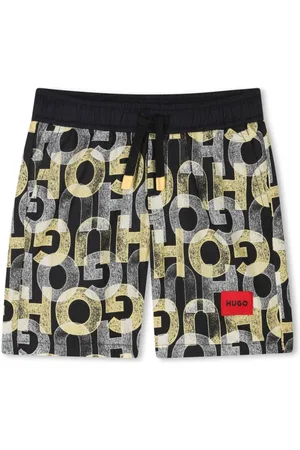 HUGO BOSS Badeshorts mit Logo-Print