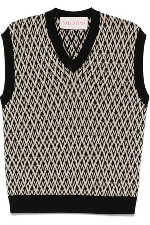 VALENTINO GARAVANI Pullunder aus Logo-Jacquard