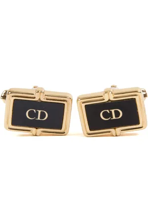 Dior 1990s Manschettenknöpfe mit CD-Logo