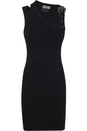 VERSACE Midikleid mit Logo-Schnalle