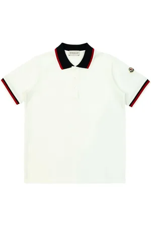 Moncler Poloshirt mit Logo-Patch