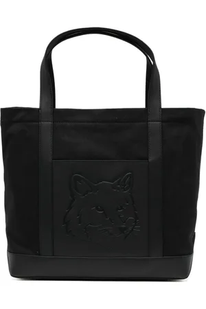 Maison Kitsuné Große Festive Tote Bag mit Fuchskopf