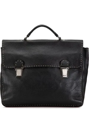 Fendi 2000-2010 Selleria Aktentasche aus Leder