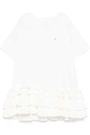 DOUUOD KIDS Kleid mit Rüschendetail