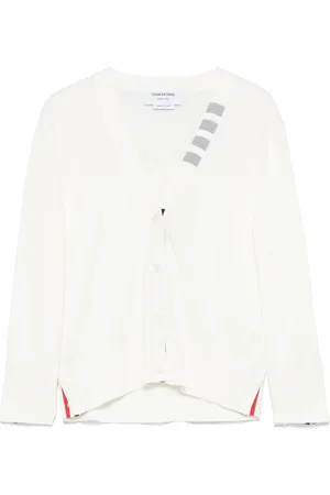Thom Browne 4 Bar Stripes Jersey-Cardigan