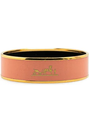 Hermès 20th Century breiter Caleche 70 Emaille-Armreif