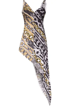 AREA Kleid mit Ketten-Print
