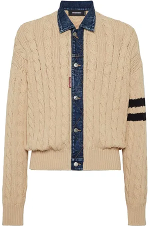 Dsquared2 Cardigan mit Zopfmuster