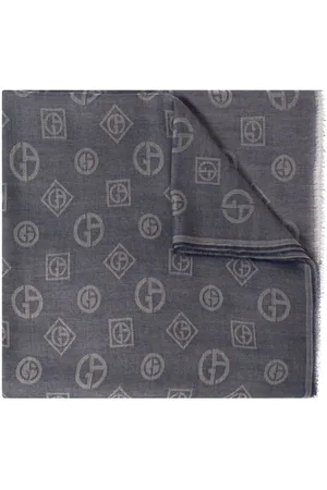 Giorgio Armani Jacquard-Schal mit Monogrammmuster
