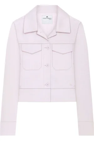 Courrèges Jacke mit Logo-Patch