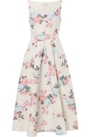 Serafini Midikleid mit Blumenmuster