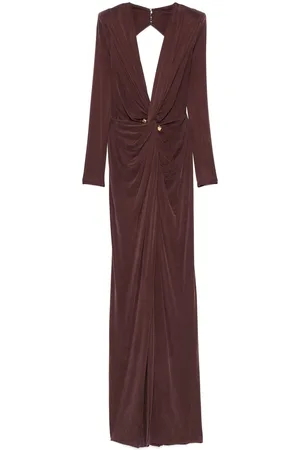 Elisabetta Franchi Jersey-Abendkleid mit Piercing-Detail