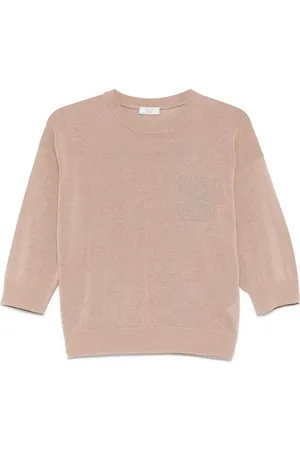 PESERICO SIGN Pullover mit Perlendetail