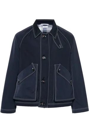Thom Browne Jacke mit Kontrastnähten