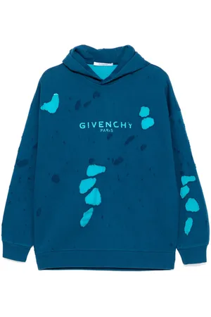 Givenchy Hoodie in Distressed-Optik mit Logo-Print