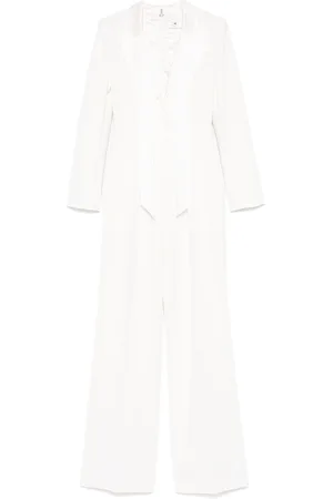 Elisabetta Franchi Smoking-Jumpsuit mit Satinrevers