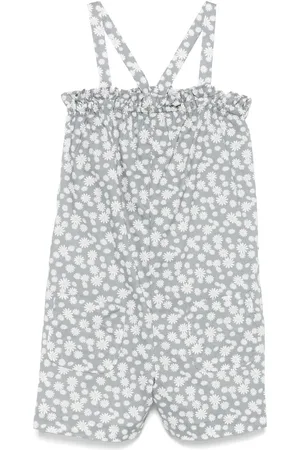 Il gufo Strampler mit Blumen-Print