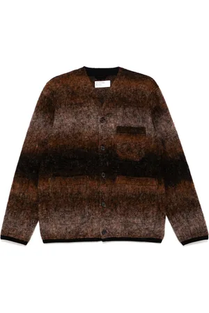 Universal Works Cardigan aus Fleece mit Farbverlauf