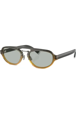 Brunello Cucinelli Sonnenbrille mit ovalem Gestell