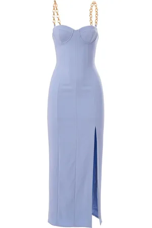 Carolina Herrera Midikleid mit Kettenträgern