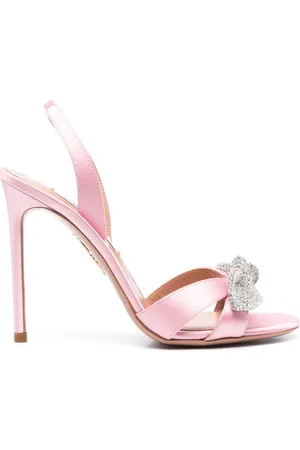 Aquazzura Very Bow Tie Sandalen mit Kristallen 105mm