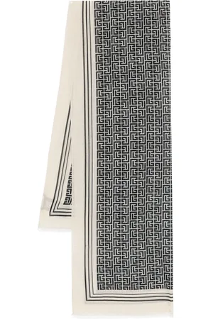 Balmain Schal mit PB Labyrinth-Monogramm