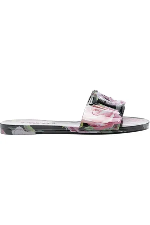Dolce & Gabbana Pantoletten mit Blumen-Print
