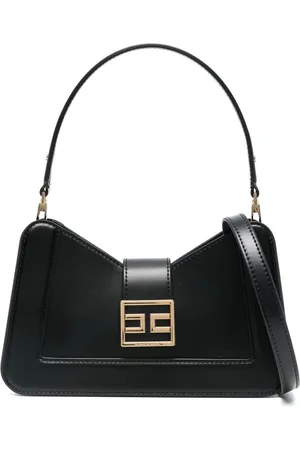 Elisabetta Franchi Schultertasche mit Logo-Schild