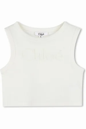 Chloé Top mit Logo-Stickerei