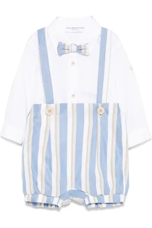 COLORICHIARI Gestreiftes Short-Set