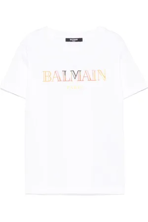 Balmain T-Shirt mit Logo-Stickerei