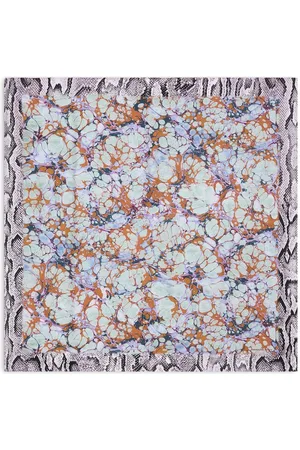DRIES VAN NOTEN Seidenschal mit abstraktem Print