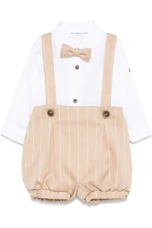 COLORICHIARI Gestreiftes Short-Set