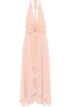 BLUMARINE Maxikleid mit Blumenapplikation