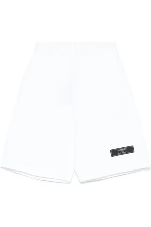 Balmain Shorts mit Logo-Patch