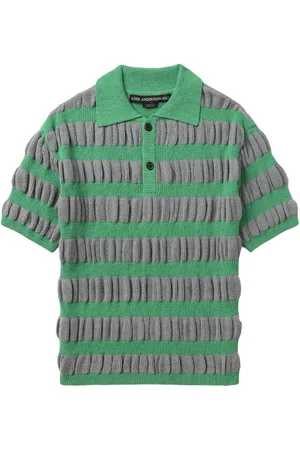 Andersson Bell Gestricktes Poloshirt mit Rüschen