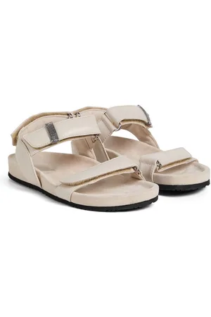 Brunello Cucinelli Sandalen mit Klettverschluss