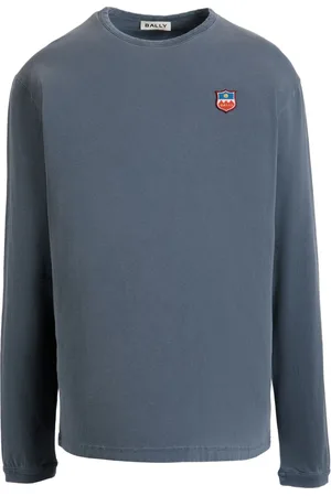 Bally Langarmshirt mit Logo-Patch