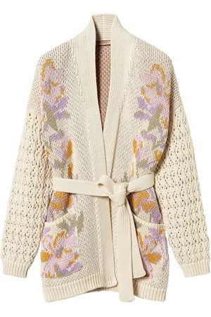 Twin-Set Cardigan mit Blumenmotiv