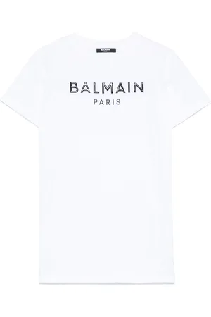 Balmain T-Shirt mit vorstehendem Logo