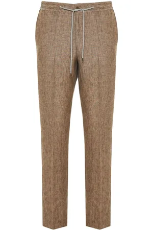 corneliani Leinenhose mit Kordelzug