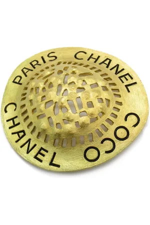CHANEL 1986-1988 Brosche mit Logo