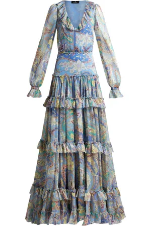 Etro Maxikleid mit Blumen-Print
