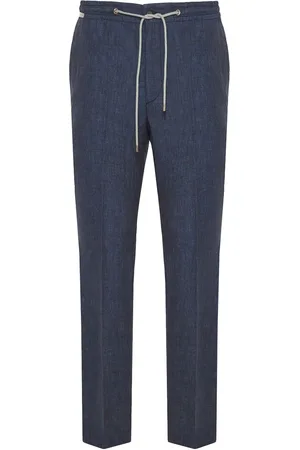 corneliani Leinenhose mit Kordelzug