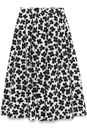 Msgm Maxirock mit Blumen-Print