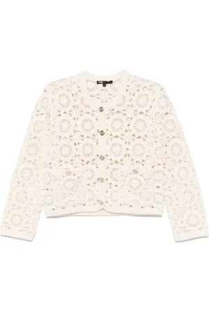 Maje Cardigan mit Blumenmotiv